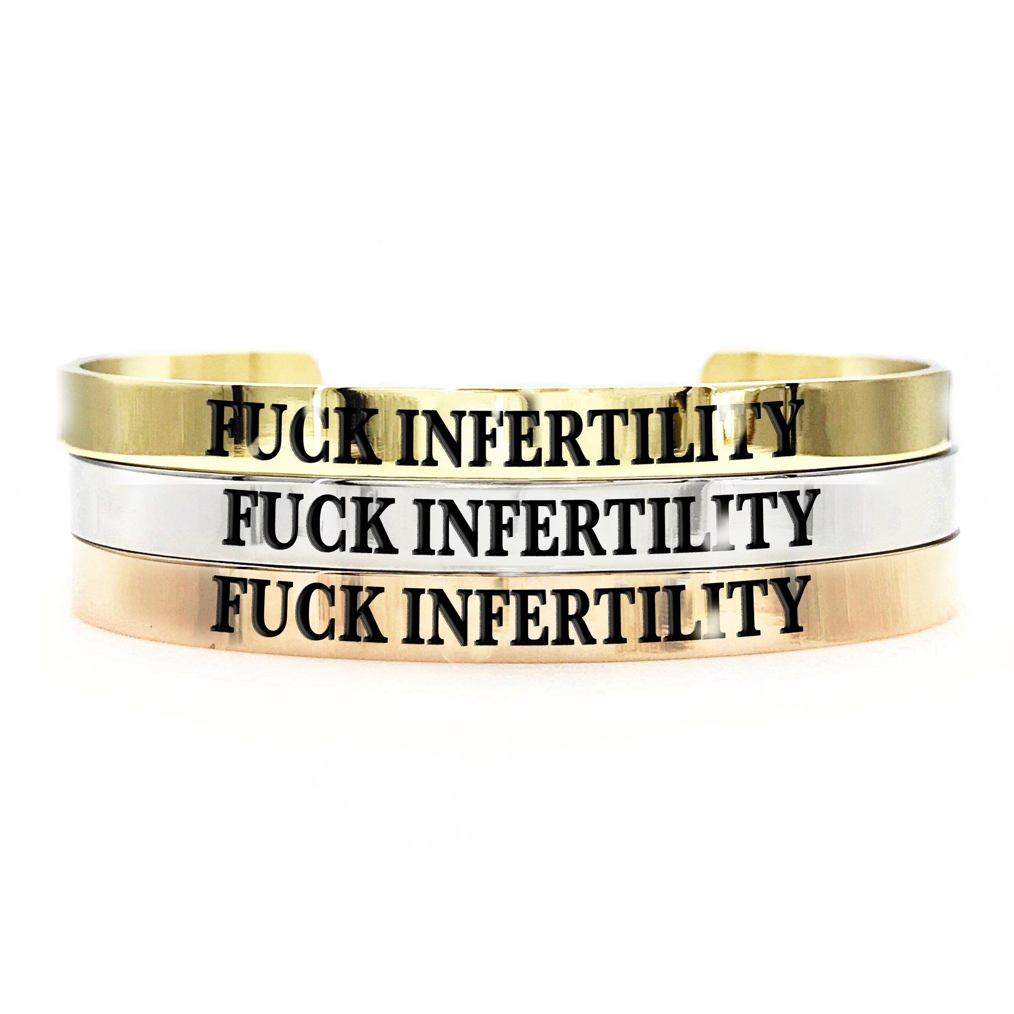 Fuck Infertility Thick Bangle