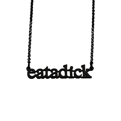 Eat a Dick Cutout Necklace - Babe co.