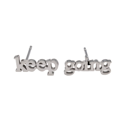 Keep Going Earring Set - Metal Marvels - Bold mantras for bold women.