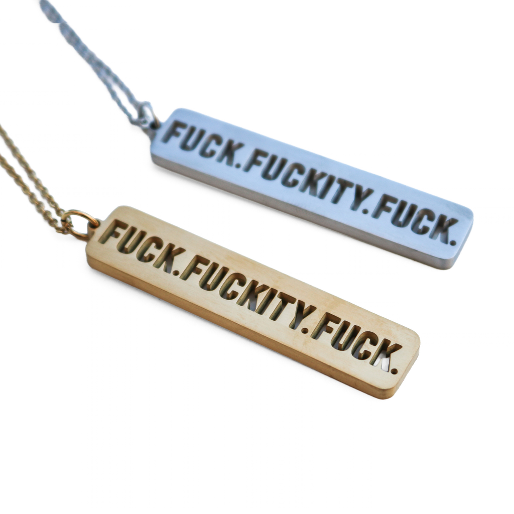 Fuck Fuckity Fuck Cutout Necklace | WelcomeToHeidi x Babe Co.