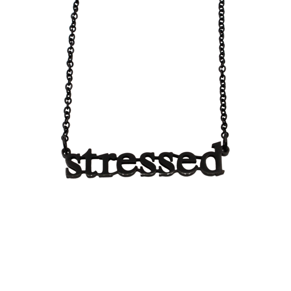 Stressed Cutout Necklace