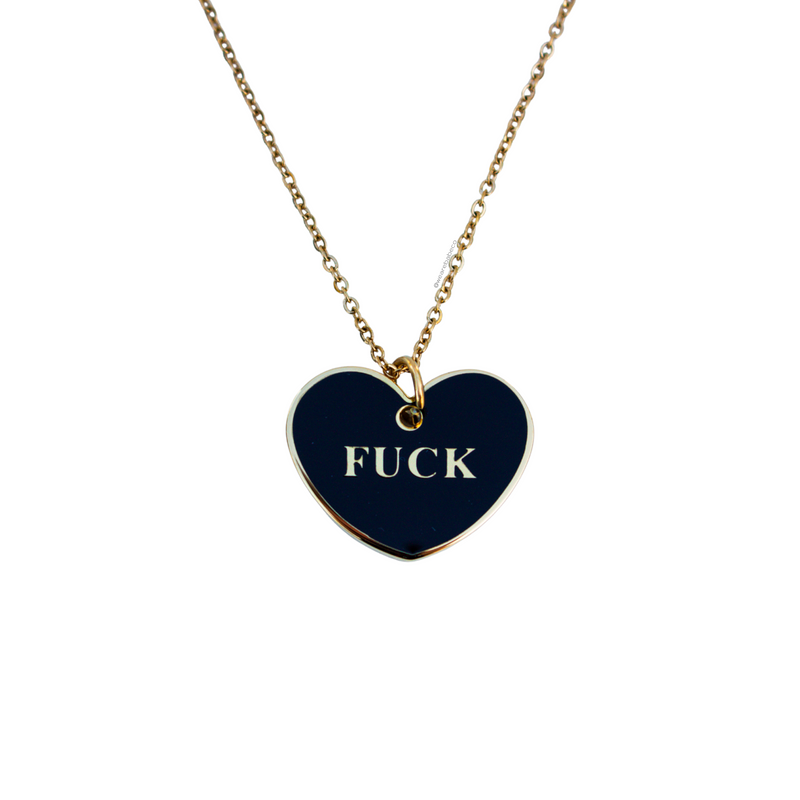 Quick view Fuck Black Heart Necklace - Monte Mader x Babe Co. $ 39.00