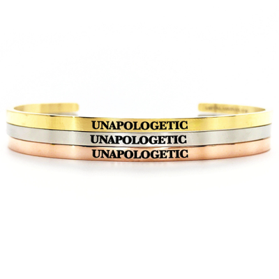 Unapologetic Bangle - Metal Marvels - Bold mantras for bold women.
