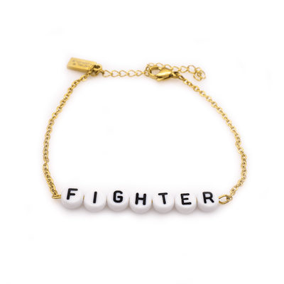 Fighter - Bead + Chain Bracelet - Babe co.