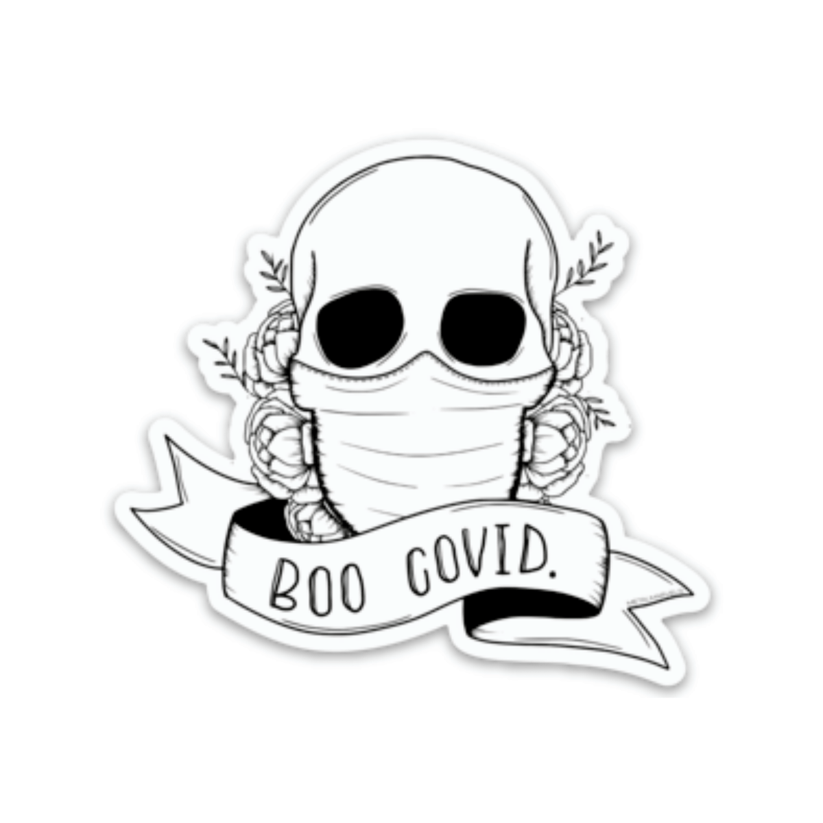 Boo Covid - Die Cut Sticker – Babe co.