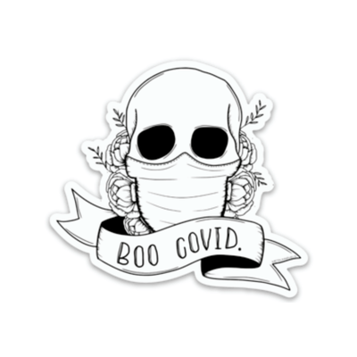 Boo Covid - Die Cut Sticker - Babe co.