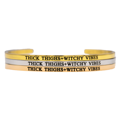 Thick Thighs + Witchy Vibes Bangle - Babe co.